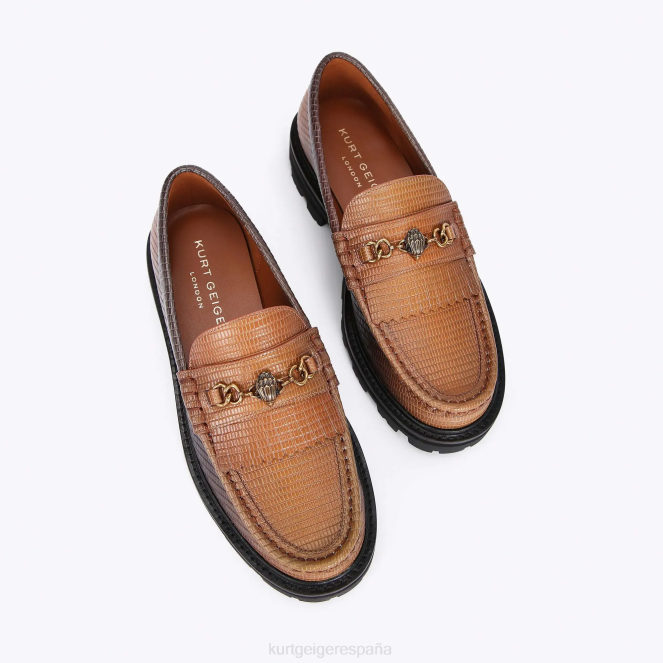 Kurt Geiger mujer mocasines gruesos london carnaby 2LPR394 | calzados marrón medio